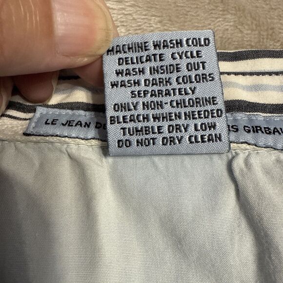 Le Jean De Marithe+Francois Girbaud Shirt Mens Large Striped Button Up - Picture 11 of 11